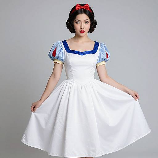 Elegant Snow White Inspired Dress