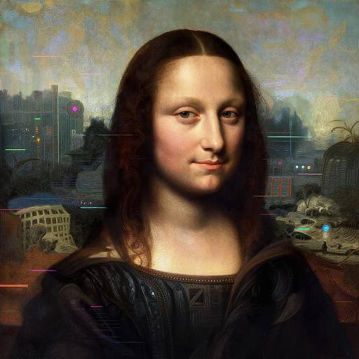 Futuristic Renaissance Cyberpunk Portrait