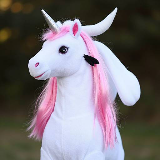 Unicorn Halloween Costume with Pink Hair