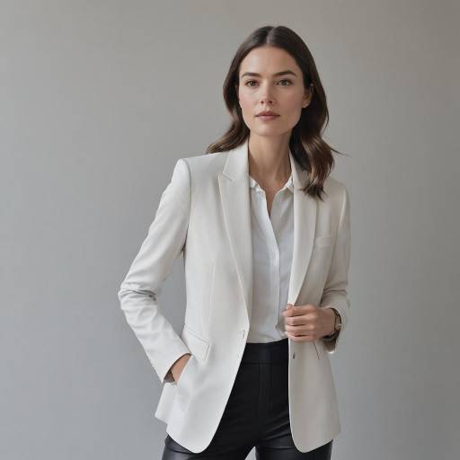 Modern Woman in Minimalist Office Outfit