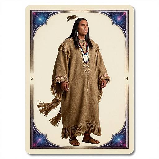 Native American Chief in Ceremonial Robes
