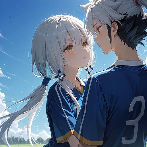 Illustration of Hakuryuu (inazuma eleven), inazuma eleven (series) in the style of Saeki sora