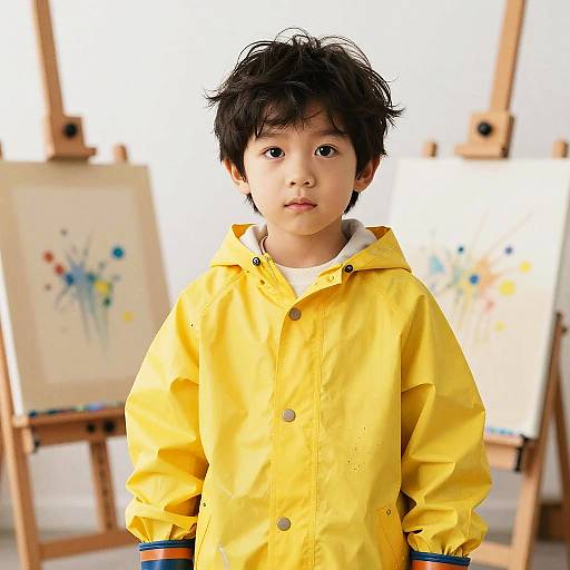 Child Portrait in Art Classroom