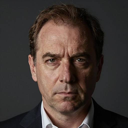 Portrait of a Middle-Aged Man in Shadow