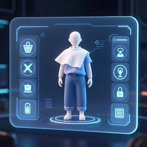 Futuristic AI Clothing Removal Interface