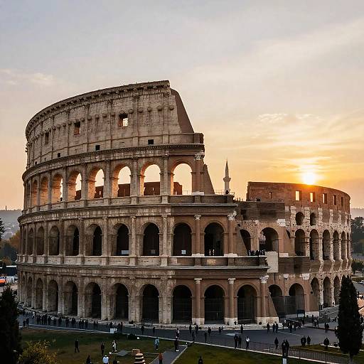 Le Corbusier's Colosseum at Bosphorus Sunset