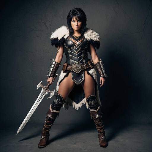 Fierce Valeria Cosplay in Leather Armor