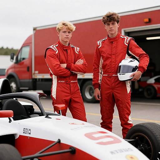 Teenage Boys in Racing Adventure