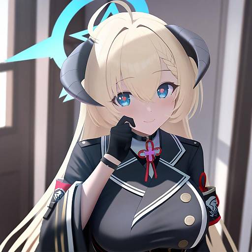 Illustration of Akari (blue archive), blue archive in the style of Siraha