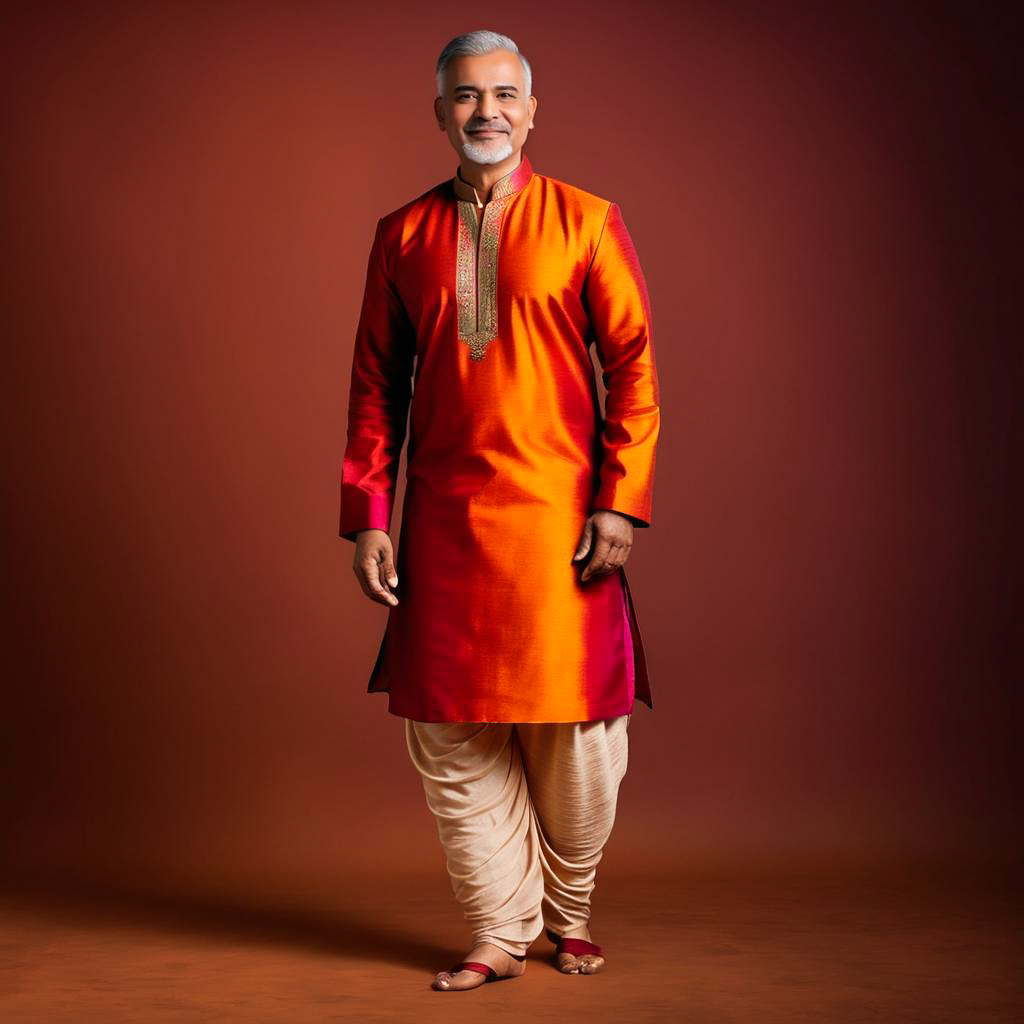 Confident Man in Diwali Traditional Attire