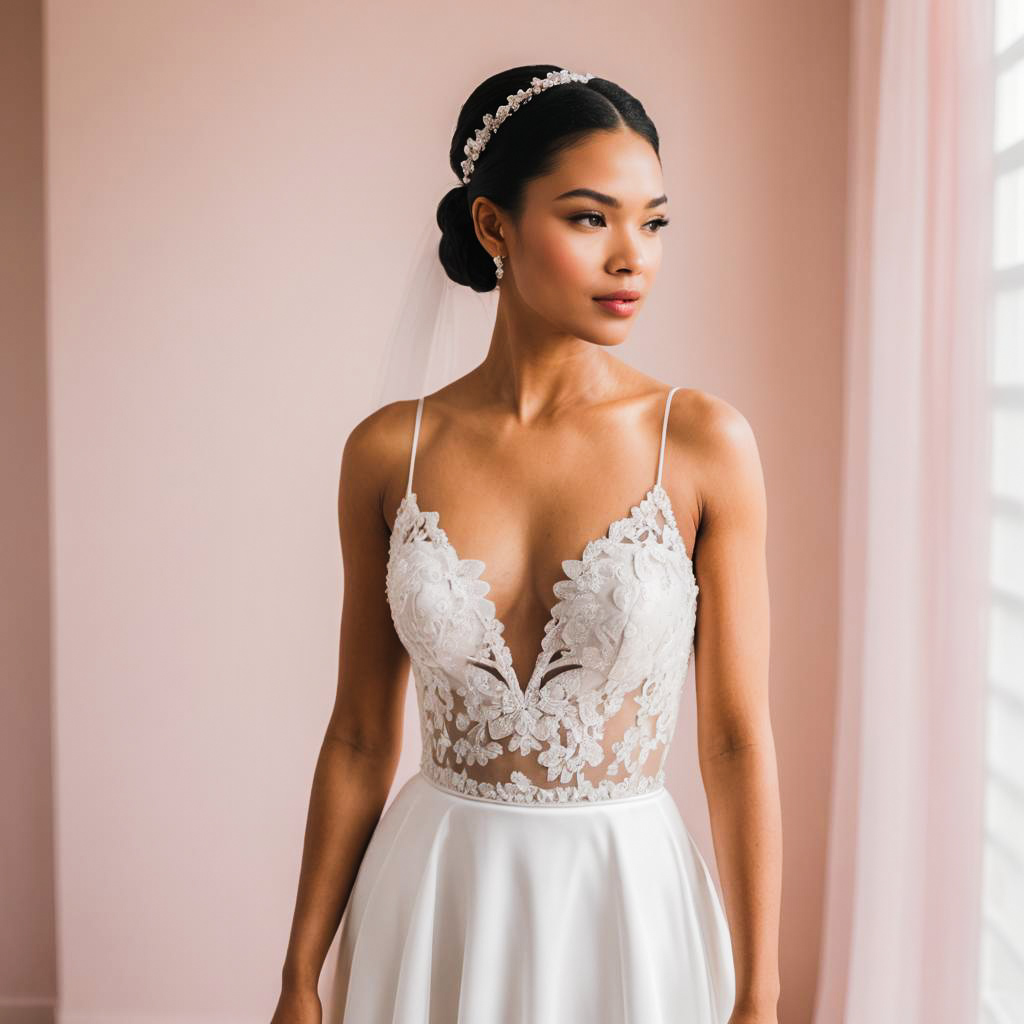 Nervous Bride in Lingerie Photo Shoot