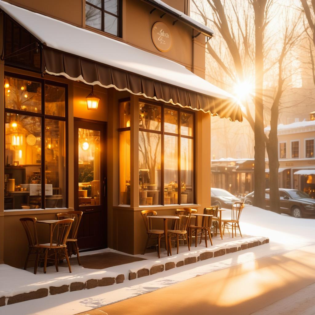 Cozy Winter Coffee Shop Ambiance