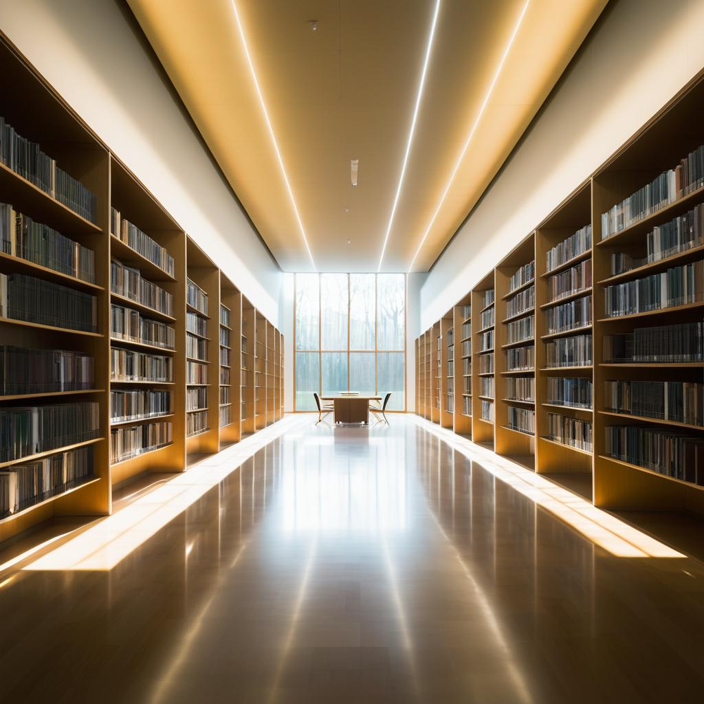 Solitary Serenity in an Empty Library