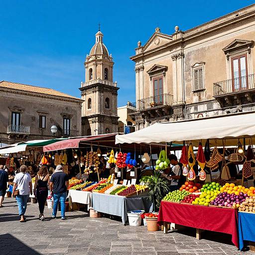 Vivid Catania Market Scene