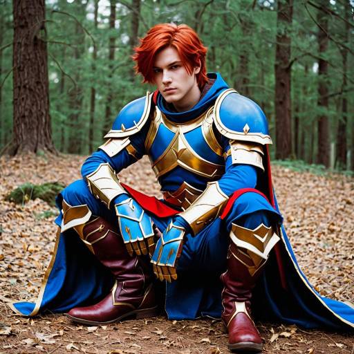 Eliwood-Inspired Male Cosplay Costume