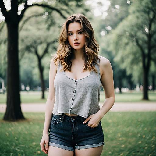 Outdoor Fashion Portrait in Park