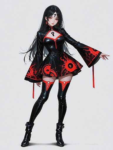 Bold Nightlife Fashion: Full Body Shot