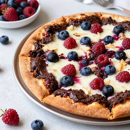 Gluten-Free Very Berry Brownie Pizza