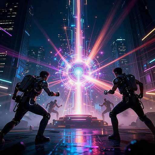 Dark Metropolis AI Movie Poster