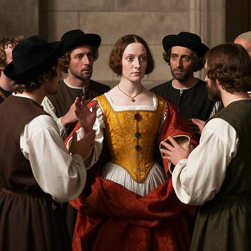 Renaissance Scene with Dramatic Figures