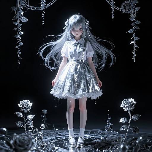 Ethereal Steampunk Anime Girl