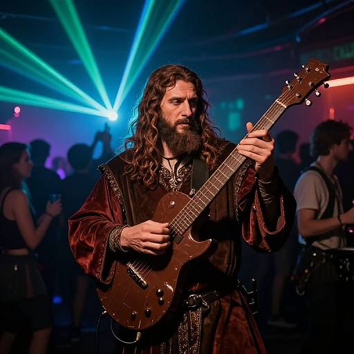 Medieval Bard at Industrial Rave