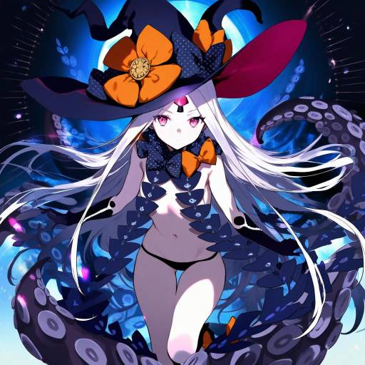Illustration of Abigail williams (third ascension) (fate), fate/grand order in the style of Konbu wakame