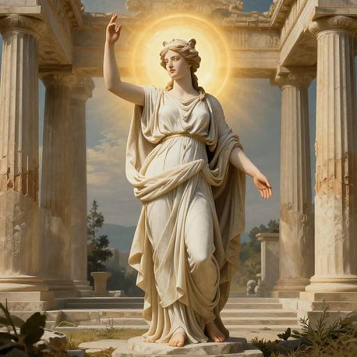 Sophrosyne Goddess in Ancient Temple