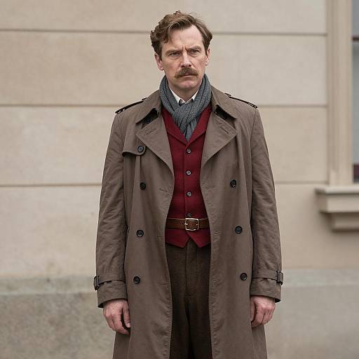 Classic Cinematic Costume of a Man