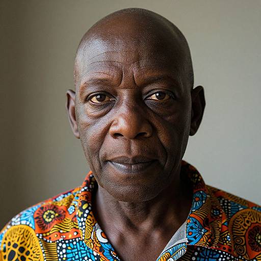 Elderly Black Man Portrait Realism