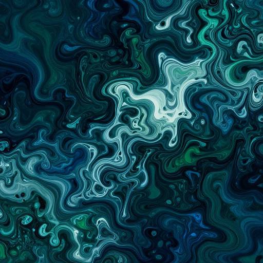 Abstract Marbled Oceanic Swirls