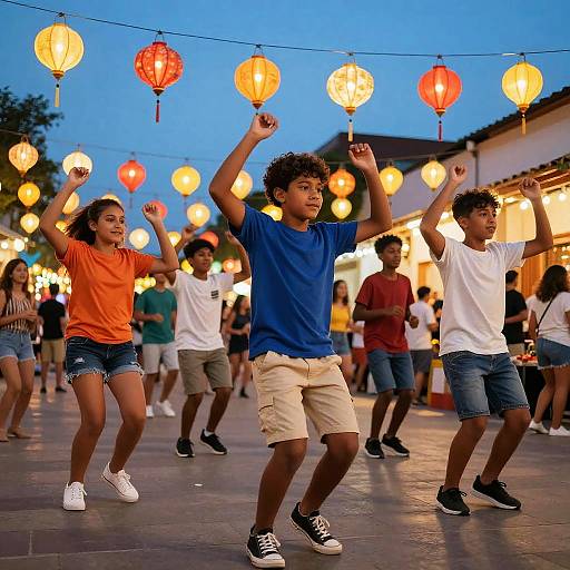Youthful Dance at Vibrant Street Festival