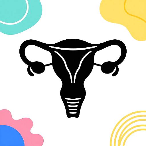 Digital illustration of a black, stylized ram's head with curved horns, surrounded by colorful abstract shapes in blue, pink, and yellow.