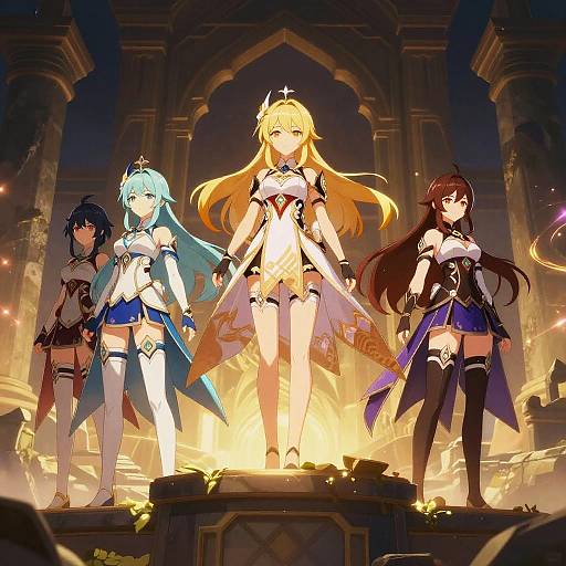 Epic Genshin Female Characters in Fantasy