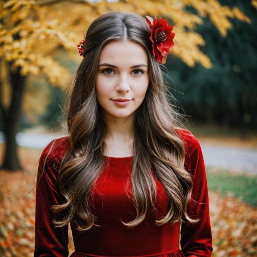 Autumn Themed Wedding Attire for Women