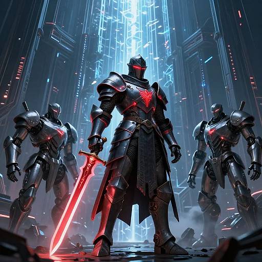 Sci-Fi Knight with Plasma Sword