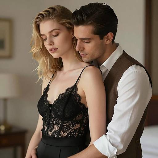 Intimate Embrace of Love and Connection