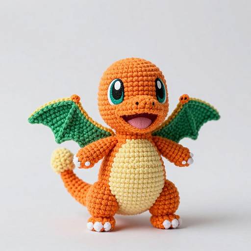 Whimsical Crochet Amigurumi Charmander