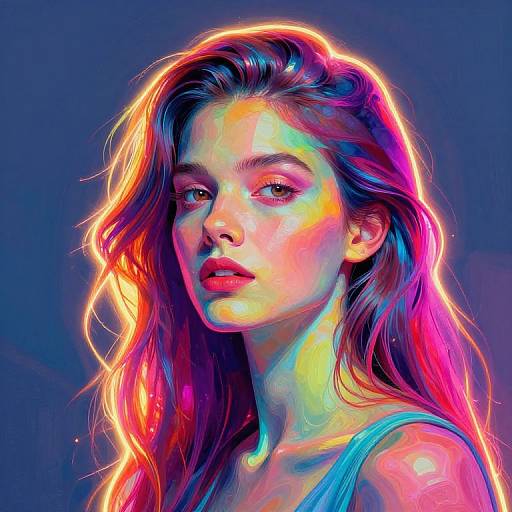 Vibrant Surreal Digital Painting Generator