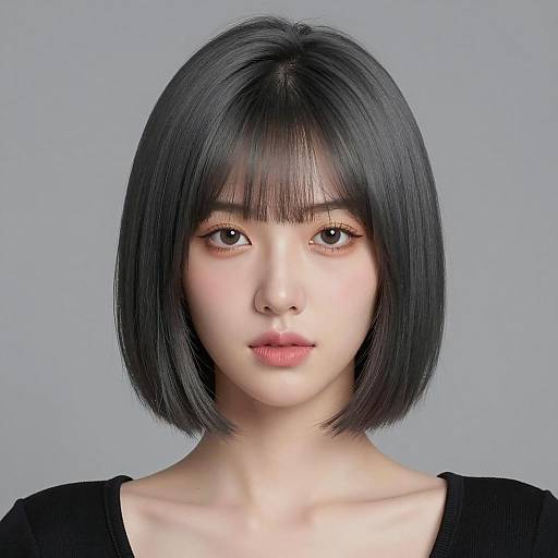 Elegant Digital Portrait of a Young Woman