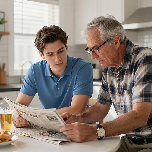 Dialogue at a Sunlit Kitchen Table