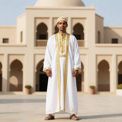 Moorish Man in White and Gold