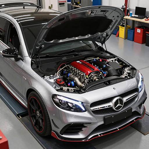 Mercedes 190 Tuning in Hi-Tech Garage