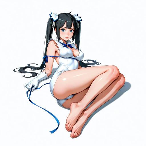 Hestia from DanMachi with Blue Accents