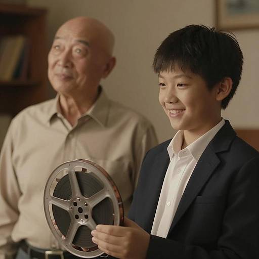 Warm Portrait of Generations with Film