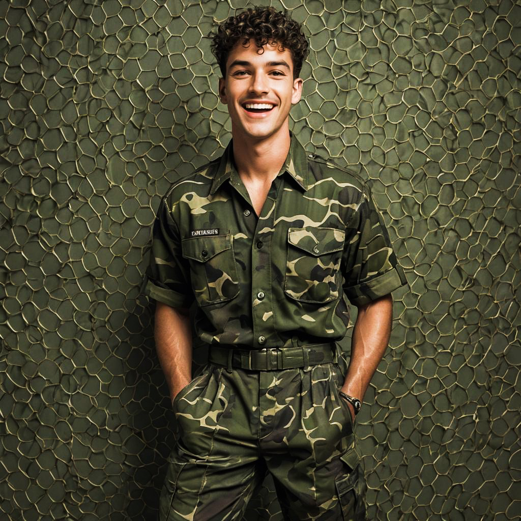 Playful Military Recruit Photo Shoot