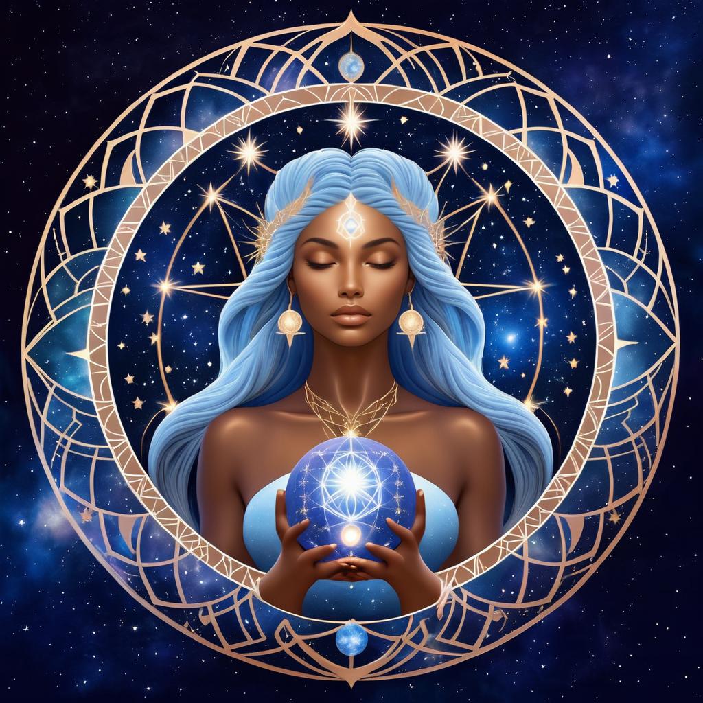 Mystical Divine Feminine Earth Mother Artwork