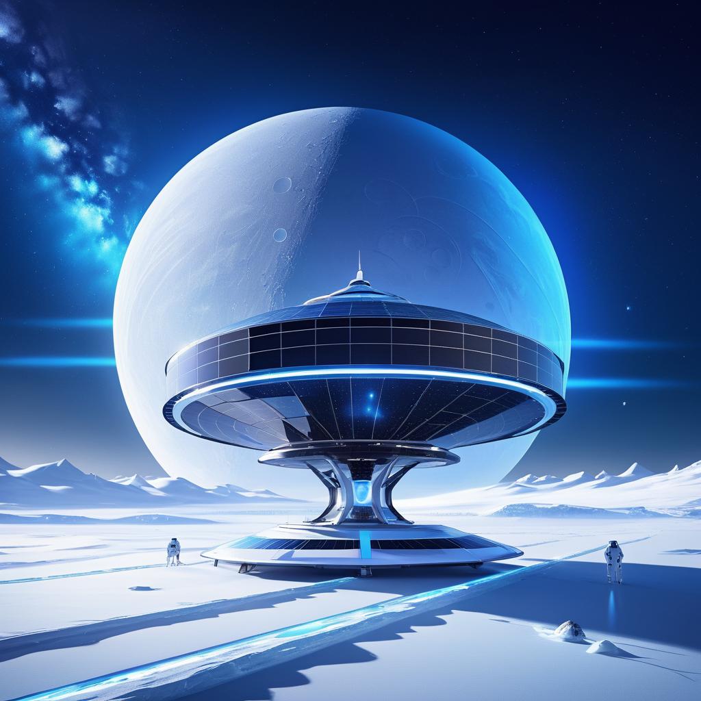 Futuristic Space Renewable Energy Hub Concept