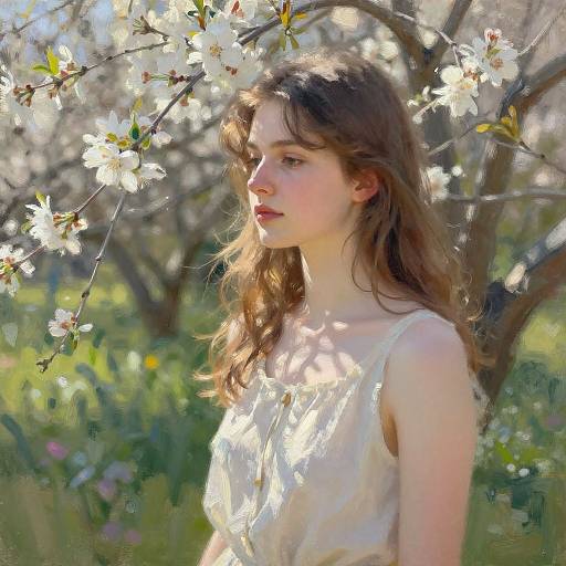 Serene Garden Portrait of Sarah Douglas