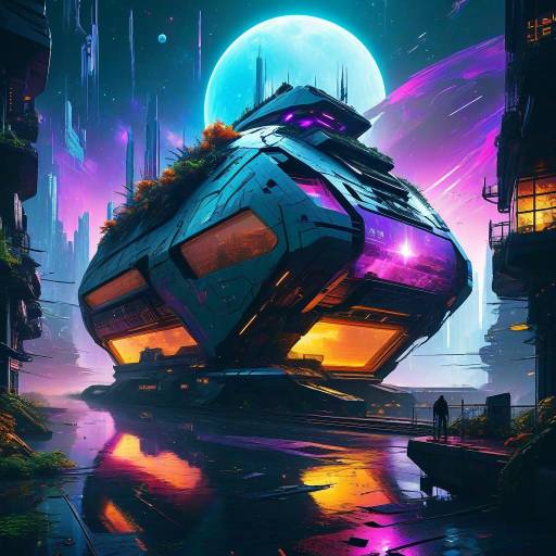 Nature's Reclaim: A Futuristic Cityscape